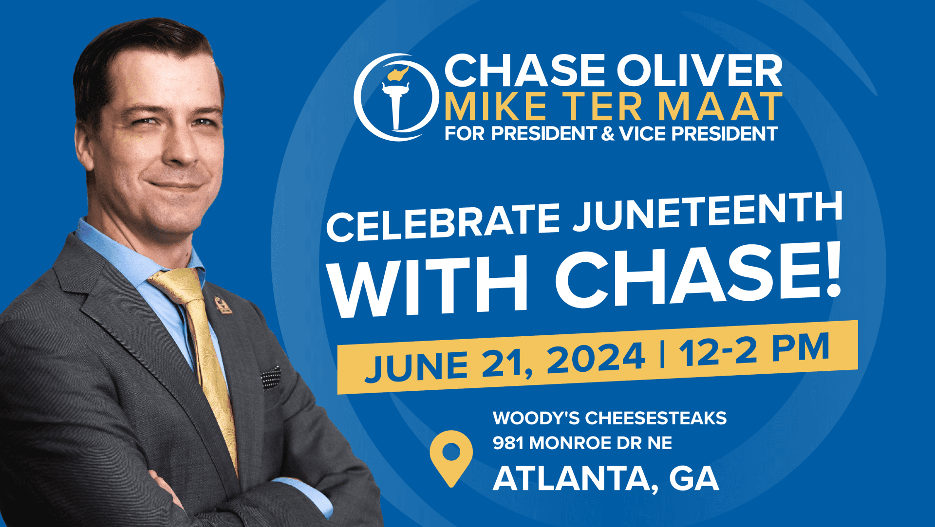 Celebrate Juneteenth with Chase! - Chase Oliver for President